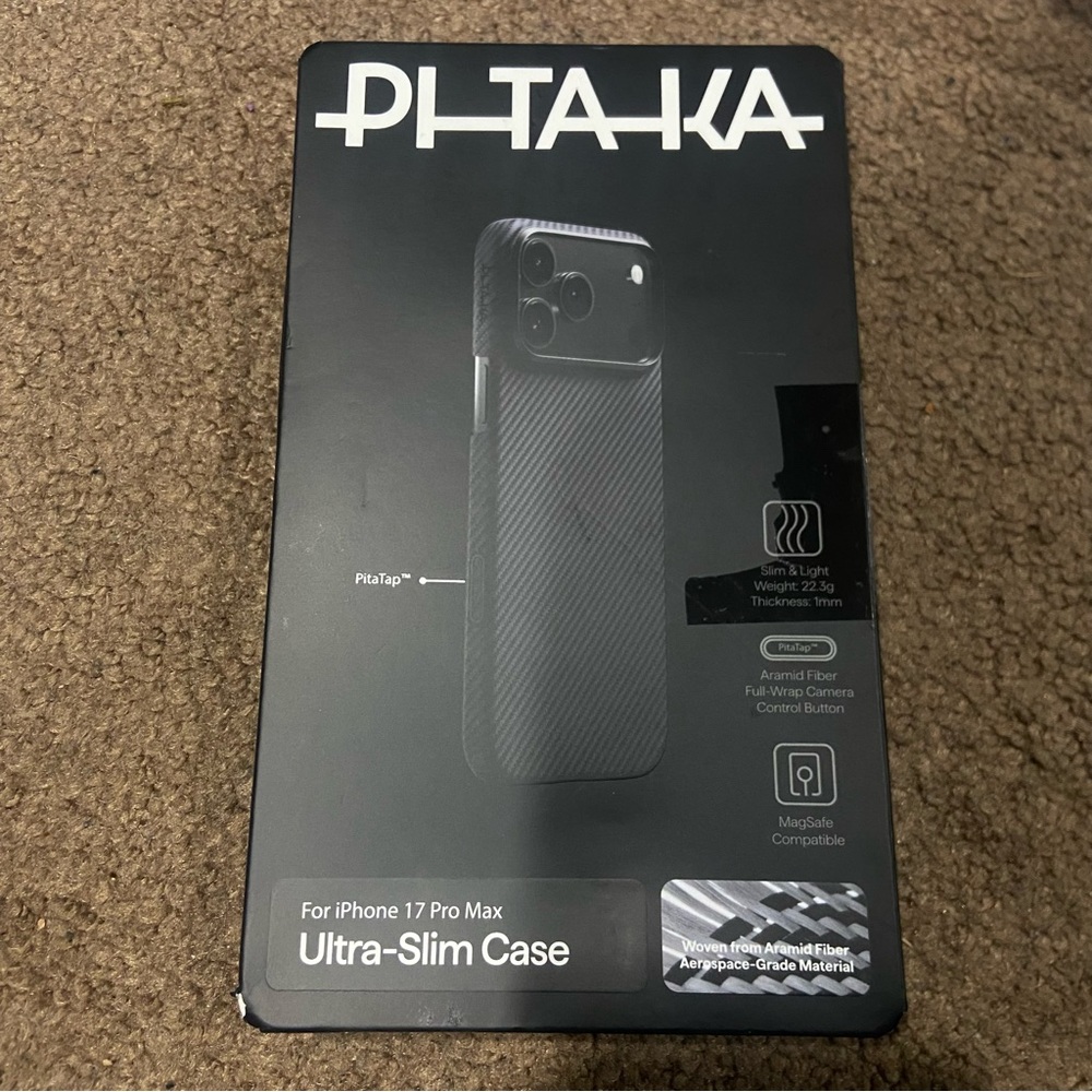 PITAKA MagSafe Aramid Fiber iPhone 17 Pro Max Case New